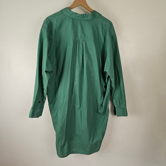 NEW Universal Thread Long Sleeve Mini Shirt Dress‎ L Light Green Button DownNWT - Picture 11 of 11